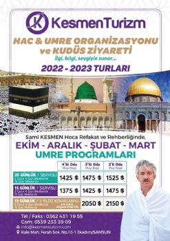 Ekim Ayı Umre Programı 2022