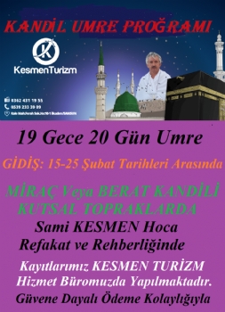 Kandil Umre Proğramı